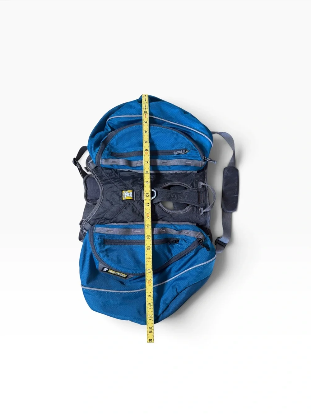 Ruffwear Approach Pack Dog Hiking Gear Dual Saddlebags Harness Blue Size Medium